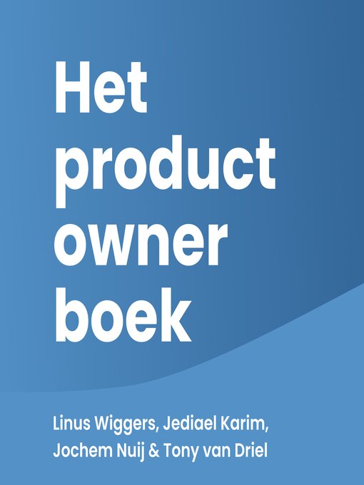Title details for Het product owner boek by Linus Wiggers - Available